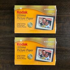 Lot of 2 Kodak Ultima Picture Paper for Inkjet Prints 4x6, 20 Sheets (40 Total) picture