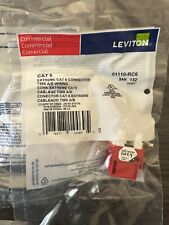 Leviton 61110-RC6 Red Cat6 Connector T568 A/B Wiring [LOT OF 45] picture