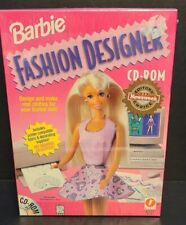 NEW SEALED BARBIE FASHION DESIGNER CD ROM COMPUTER PC GAME CLOTHING ACCESSORIES picture