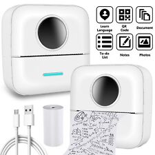 Portable Mini Pocket Printer Inkless Wireless Printing with 1 Roll Thermal Paper picture