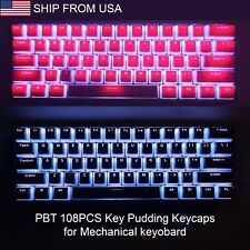Pudding Keycaps PBT Keycap Set Translucent bottom Layer for Mechanical Keyboard picture