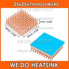 5/10pcs Pure Copper Pin Fins Heatsink Cooler With Thermal Tape for Electronic IC picture