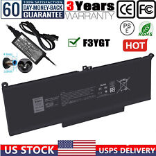 F3YGT BATTERY FOR DELL LATITUDE 12 13 14 E7480 E7280 7000 7480 7490 7380 CHARGER picture