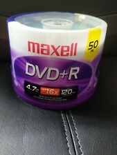 Maxell DVD-R Blank Recordable Discs 4.7GB 16x Spindle 120min 50/Pack NEW SEALED picture