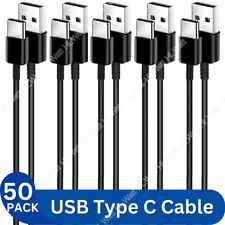 50X Bulk Lot USB C Type C Fast Charger Cable Adapter Cord For Android Samsung S8 picture
