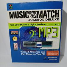 Vintage Music Match Jukebox Deluxe MP3 Sofware (1999) - No PC To Stero Cord picture