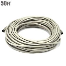 50ft 6pin PS/2 Mini DIN6 MDIN M DIN 6 MDIN6 Male to Male M/M Gray Cable picture