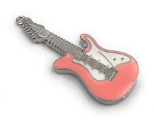 Guitar Musical Instrument Electric Silver Pink Glitter Rhinestone Funny USB picture