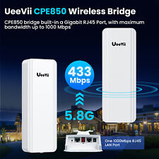 UeeVii Wireless Bridge Gigabit 16dBi CPE850 5.8G Point to Point WiFi CPE 1200Mbp picture