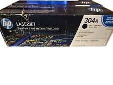 New 2-Pack Genuine HP 304A CC530AD Black Toner Cartridge Factory Sealed picture