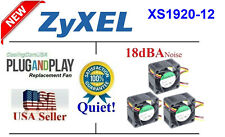 Lot 3x Quiet Version replacement fans for ZyXEL XS1920-12 Low Noise fans picture