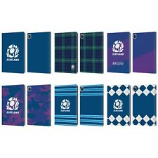 OFFICIAL SCOTLAND RUGBY LOGO 2 LEATHER BOOK WALLET CASE FOR APPLE iPAD picture