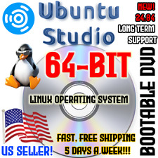 Ubuntu Studio 24.04 LT Support Linux Multimedia Suite DVD USB Live Boot OS NEW picture