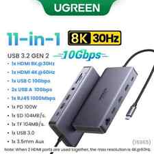 UGREEN 10Gbps USB C HUB 4K60Hz Type C to HDMI RJ45 Ethernet PD100W for Macbook picture