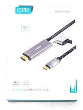 Brand New Choetech XCH-M180 USB-C To HDMI PD Cable 6ft 1.8M Silver  picture