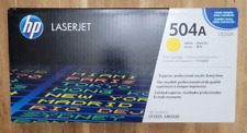 NEW SEALED-Genuine HP 504A LaserJet Toner Cartridge Yellow CE252A/CP3525/CM3530 picture