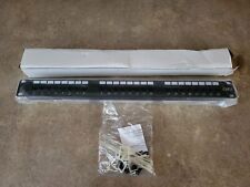 24-PORT CAT6 UNSHIELDED PATCH PANEL 110 TYPE RACK MOUNT WIRE SUPPORT BAR C7-33 picture