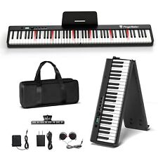 Portable Piano Keyboard, Semi-Weighted Folding Digital Piano 88 Light Up Key,... picture