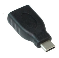 USB 3.2 Gen 1 Type-C Male to USB Type A Female Adapter  Black picture