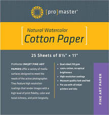 Natural Watercolor Cotton Paper - 8 1/2