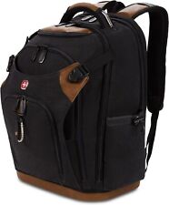 Tool Bag Backpack, Fits Up to 17-Inch Laptop, Work Pack PRO, Black/Brown Canvas picture