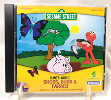 SESAME STREET  Elmo's World: Shoes Bugs & Farms Windows 95/98 CD Rom 2001 OOP NM picture