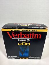 Verbatim Datalife MF 2HD Pack of 10 3.5” Micro disks  Formatted For Apple NIB picture