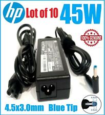 10x Lot Genuine OEM HP 45W blue tip laptop AC Adapter Power Supply Charger 19.5V picture