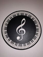 Round Treble Clef Piano Keyboard Mouse Pad G Clef Piano Mouse Pad NEW SHIPS FAST picture