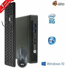 HP 800G1 Tiny Micro Desktop Computer Core i5 16GB Ram 1TB SSD Wi-Fi Win10 Pro PC picture