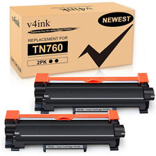 v4ink 2PK High-Yield TN760 Toner Compatible TN730 For Brother HL-L2350DW L2370DW picture