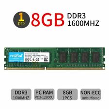 8GB 4GB 2GB DDR3 PC3-12800U 1600MHz  240PIn DIMM Desktop Memory For Crucial LOT picture