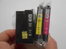 Genuine Epson 252XL Black & 252 Yellow 252 Magenta Ink Cartridges No Retail Box picture