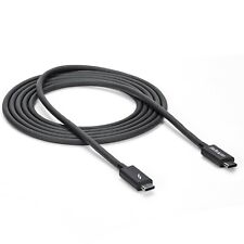 Startech 2m (6.6ft) long Thunderbolt 3 Cable, 20Gbps, 100W PD, 4K TBLT3MM2M picture
