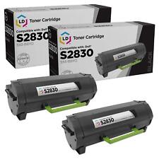 LD Compatible Dell 593-BBYO (FR3HY / TC2RH) Black Toner 2PK for Laser S2830dn picture