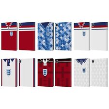 ENGLAND FOOTBALL TEAM 2018 RETRO CREST LEATHER BOOK WALLET CASE FOR APPLE iPAD picture