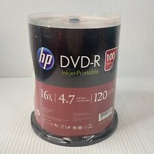 HP DVD-R Inkjet Printable White Matte 4.7GB 120min 100-PACK Sealed picture