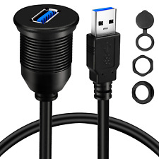 Cable de Extension Impermeable Montaje en Coche para Panel de Tablero USB Macho picture