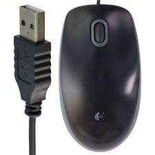Logitech Wired USB Optical Mouse for Windows PC & More (M-U0026) - Black/Grey picture