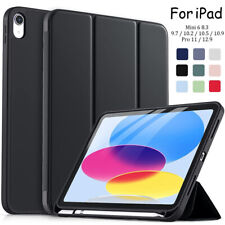 For iPad 10th 10.9 9th 8th 7th 6th 5th Gen Pro Mini Air Smart Leather Case Cover picture