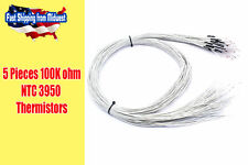 5pcs 100k Ohm 3950 1% NTC Thermistor with 1m Wire - For 3D Printer Hotend picture