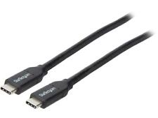 StarTech.com USB2C5C1M USB C To USB C Cable - 3 ft / 1m - USB-IF Certified - 5A picture