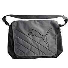 NWOT VTG Puma Embroidered Laptop Messager Bag Dark Grey picture