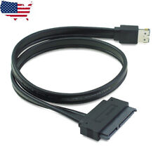 Dual Power eSATA USB 12V 5V Combo to 22Pin SATA USB Hard Disk Cable Adapter picture