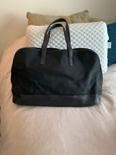 Tumi Weekender / Tote Black Ballistic Nylon with Leather Trim & Bottom Good Cond picture