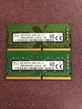 SK HYNIX 16GB KIT 8GBX2 1RX8 PC4-2400T-SA1-11 LAPTOP RAM TESTED AND WORKING picture