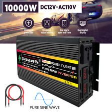 10000W Power Inverter DC 12V To AC 110V Converter Pure Sine Wave Car Inverter picture