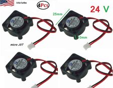 4Pcs 24V 2Pin 25mm 25x25x10mm 2.5cm 5 Blades Mini Small DC Brushless Cooling Fan picture