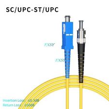 10Pcs 1m 2m 3m SC UPC to ST UPC Simplex Single Mode OS2 Fiber Optic Patch Cord picture