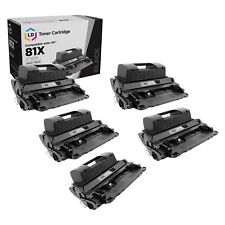 5PK LD Reman CF281X Compatible With HP 81X Black for M604 M605 M606 M605x M605dn picture